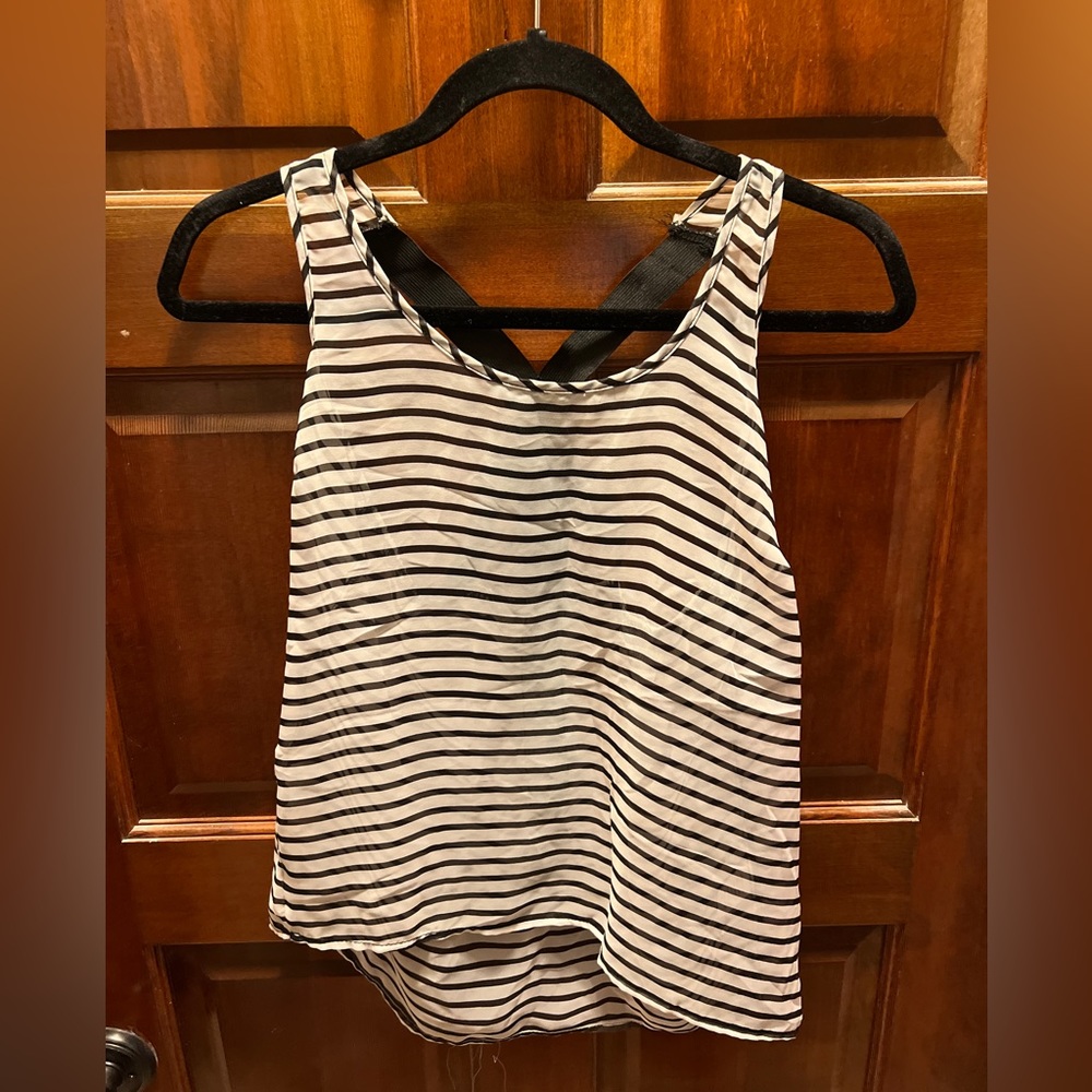 Charlotte Russe striped tank top size S